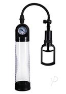 Rock Solid Boost It Penis Pump With Gauge - Black/clear